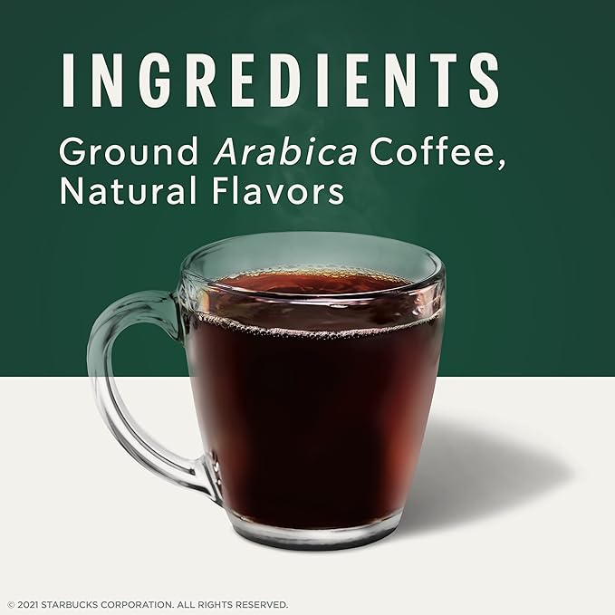 Starbucks Coffee K-Cup Pods, Maple Pecan Flavored Coffee, Naturally Flavored, 100% Arabica, 6 Boxes