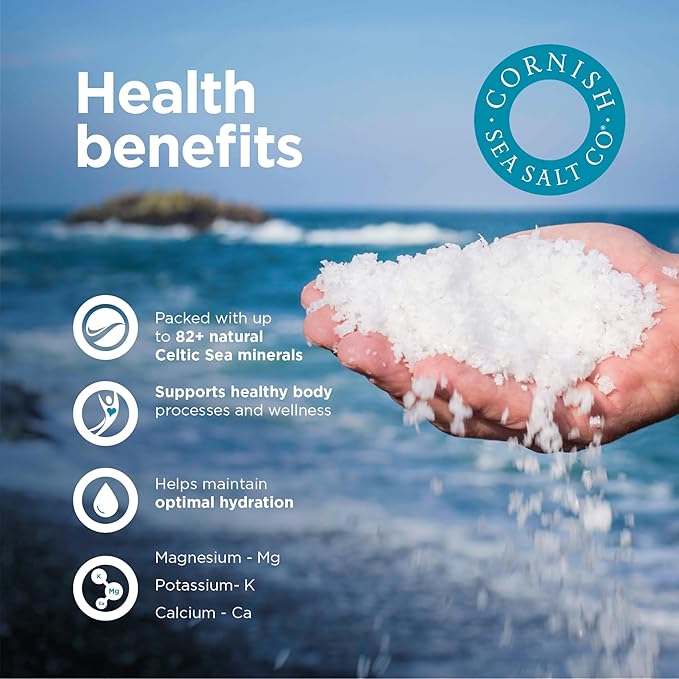 Cornish Sea Salt & Peppery Seasoning | Cooking & Hydration | Hand-Harvested in Celtic Waters | 2.1
