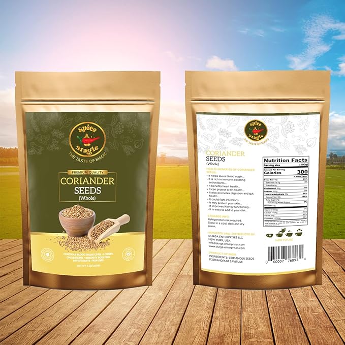 Spice Magic Coriander Seeds | 7oz (200g) ~ 100% Natural