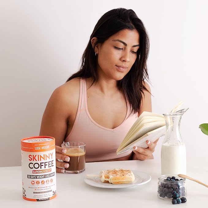 Skinny Coffee Super Boost Weight Loss Coffee, Belly Fat Burner for Women & Men, Sugar-Free, Keto