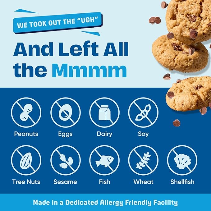 Partake Gluten Free Crunchy Chocolate Chip Cookies - Vegan - Free From the Top 9 Allergens