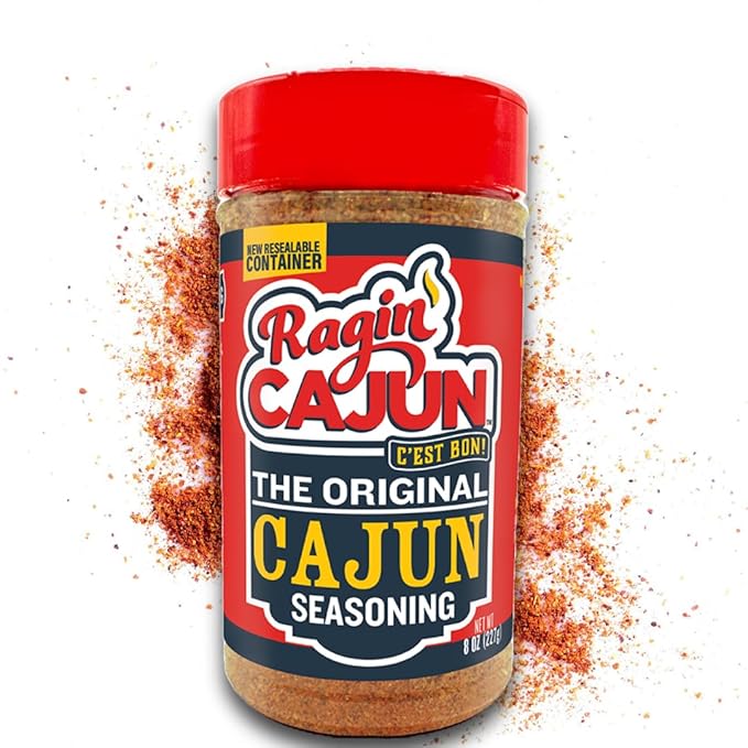 Original Cajun Seasoning - 8 oz, Less Salt, Low Sodium, No MSG, All Natural - Authentic Louisiana