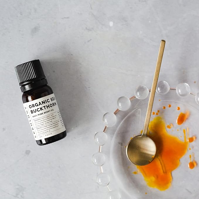 100% Organic Sea Buckthorn Oil 10ml - Cold-Pressed 50:1 - Premium Quality - Rich in Omega-7 and