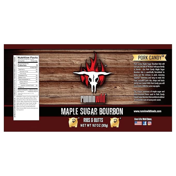 Delightfully Sweet & Smoky Maple Bourbon BBQ Seasoning Rub ??Rich Gourmet Maple Sugar Flavor That