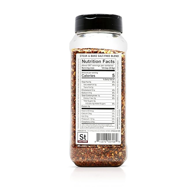 Spiceology - Steak and Bake Salt-Free Seasoning Blend - 18 oz