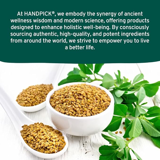 HANDPICK Fenugreek Seeds (14oz) ALL NATURAL Fenugreek - Indian Origin Whole Methi Seeds (Trigonella