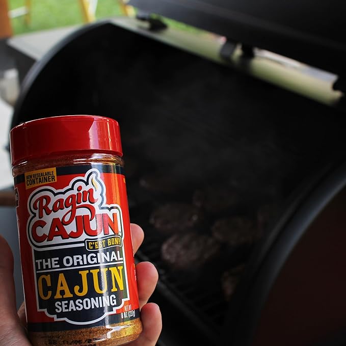 Original Cajun Seasoning - 8 oz, Less Salt, Low Sodium, No MSG, All Natural - Authentic Louisiana