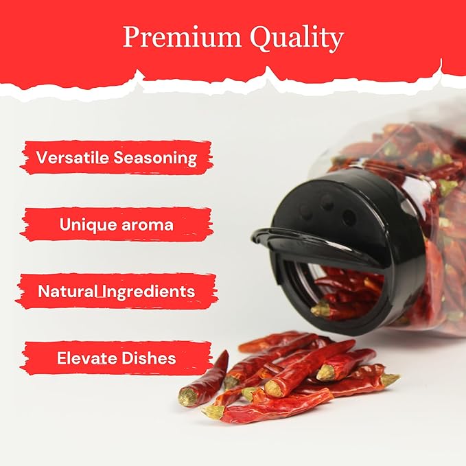 Byait Korean Whole Chili Peppers 5 Oz, Pure Red Chilies for Authentic Korean Cooking, Kimchi