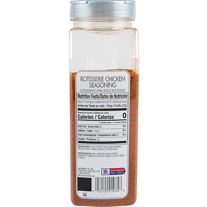 McCormick Culinary Rotisserie Chicken Seasoning, 24 oz - One 24 Ounce Container Chicken Seasoning