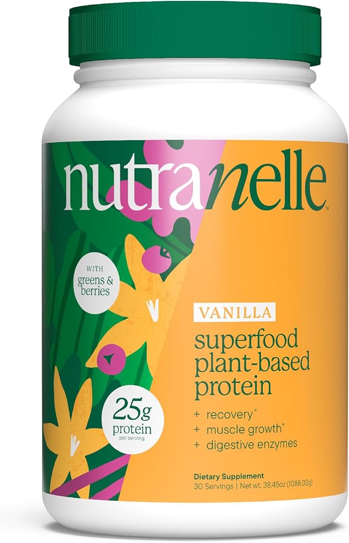 Nutranelle - Plant Based Protein Powder - 25 g Vegan Protein Powder with 30 Servings - Blended Rice