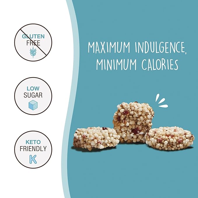 Don't Worry Chocolate Quinoa Bites - Low Calorie Snacks, Only 4 Calories per Piece!, Healthy