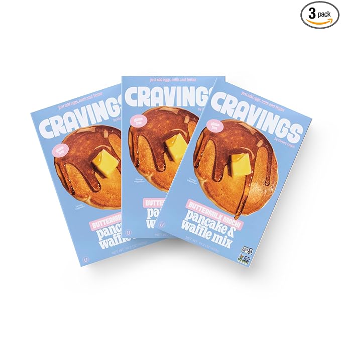 Cravings by Chrissy Teigen Pancake and Waffle Mix, Gluten free, Buttermilk Mochi Pancake & Waffle