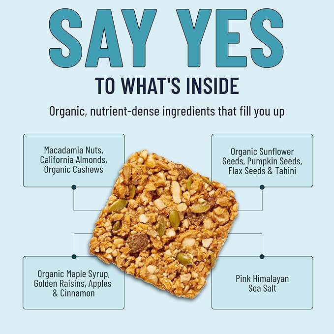 The YES Bar Apple Cinnamon Crisp ??Plant Based Protein, Decadent Snack Bar ??Vegan, Paleo, Gluten