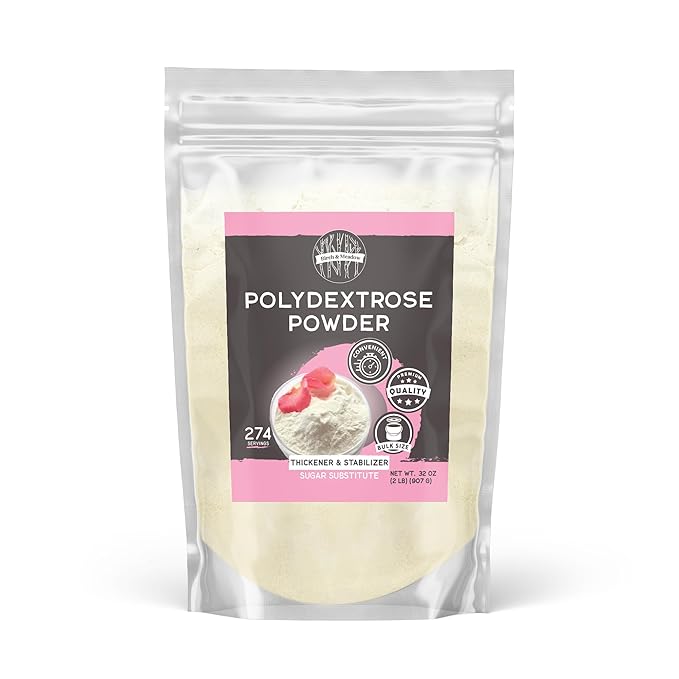 Birch & Meadow 2lb of Polydextrose Powder, Sugar Substitute, Stabilizer, Thickening Agent