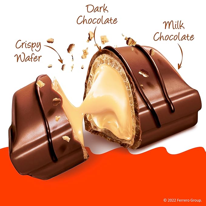 Kinder Bueno Mini, 125 Count Party Pack, Milk Chocolate and Hazelnut Cream, Individually Wrapped