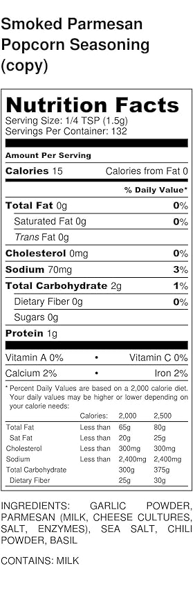 Premium | Parmesan Garlic Chicken Wing Rub Seasoning | Large Shaker | Fat Free | Saturated Fat Free