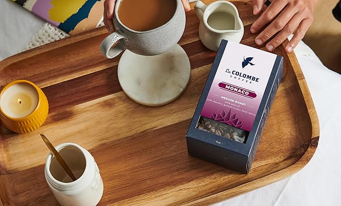 La Colombe Monaco Medium Roast Whole Bean Coffee - Notes of Milk Chocolate, Graham Cracker, Black
