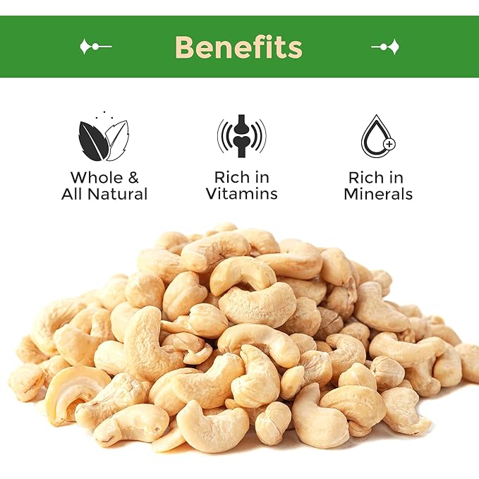Sincerely Nuts - Raw Cashews Whole and Unsalted | Healthy Snack, Source of Protein | Keto and Paleo