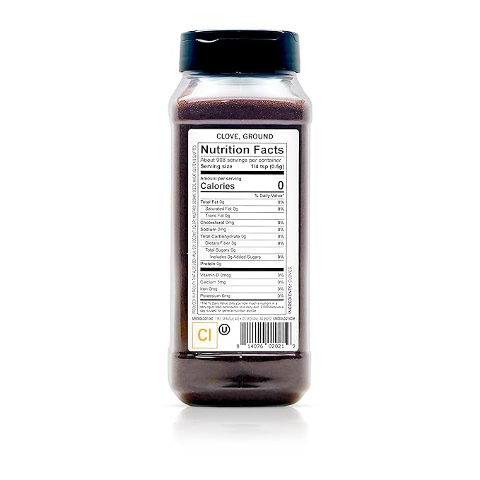 Spiceology – Ground Clove Spice – Fresh-Ground Whole Cloves for Baking, Pumpkin Pie, Chai, Curries