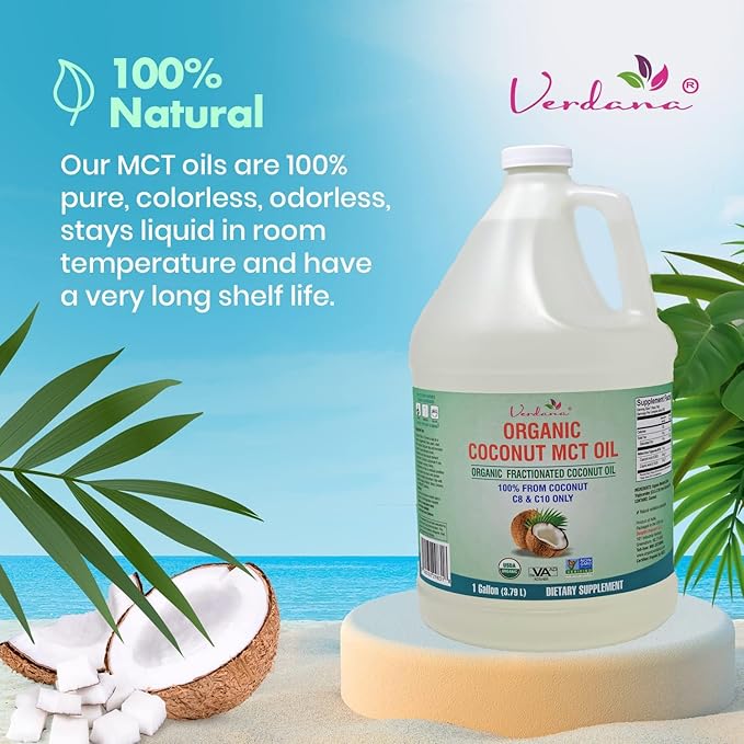 Verdana USDA Certified Organic Coconut MCT Oil ?밊ractionated Coconut Oil ??No Palm Kernel Used