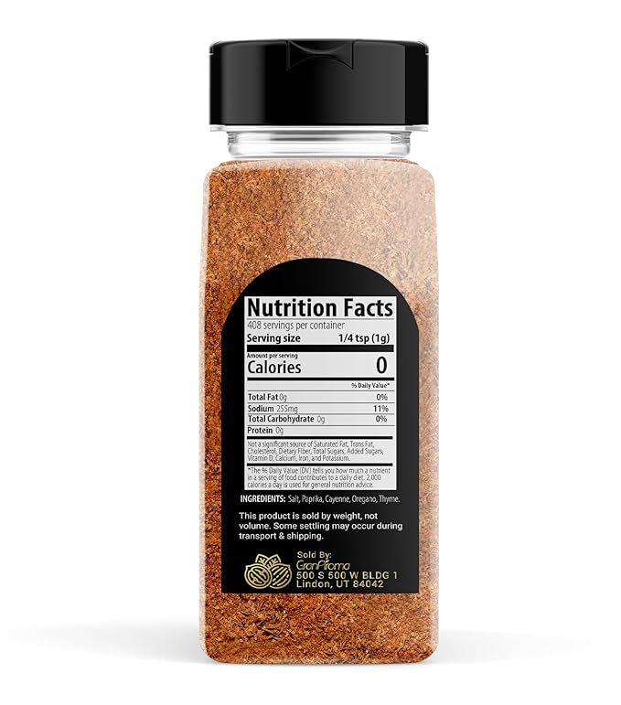 GranAroma Cajun Seasoning, 14.4 oz, Versatile Seasoning, Spicy & Flavorful, New Orlean's Style