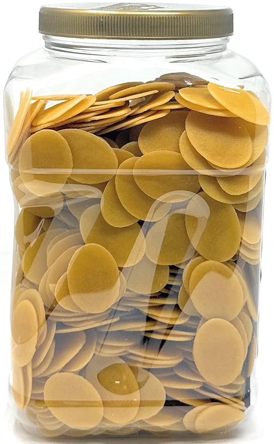 Rani Pani Puri Coins (Uncooked, Microwaveable Wheat Semolina Coins) 64oz (4lbs) w/Pani Puri Masala