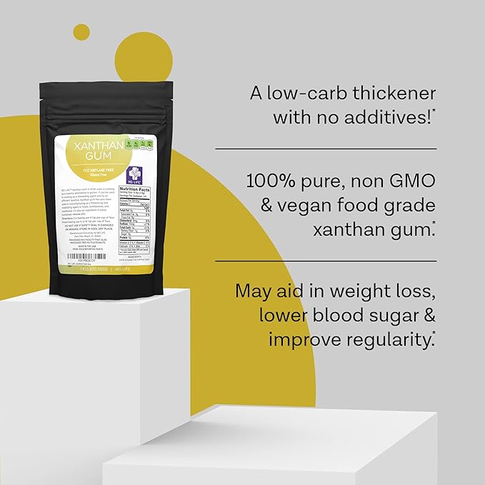 MD. Life Xanthan Gum for Baking Keto - 1 Pound ??100% Natural Xanthan Gum Powder - Keto Friendly &