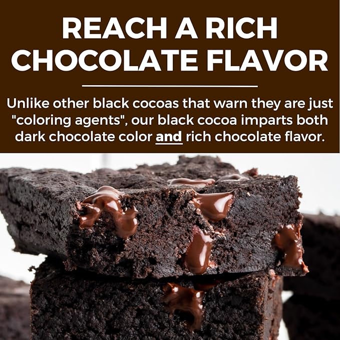 Black Cocoa Powder (5 lb) Bake the Darkest Chocolate Baked Goods, Achieve Rich Chocolate Flavor