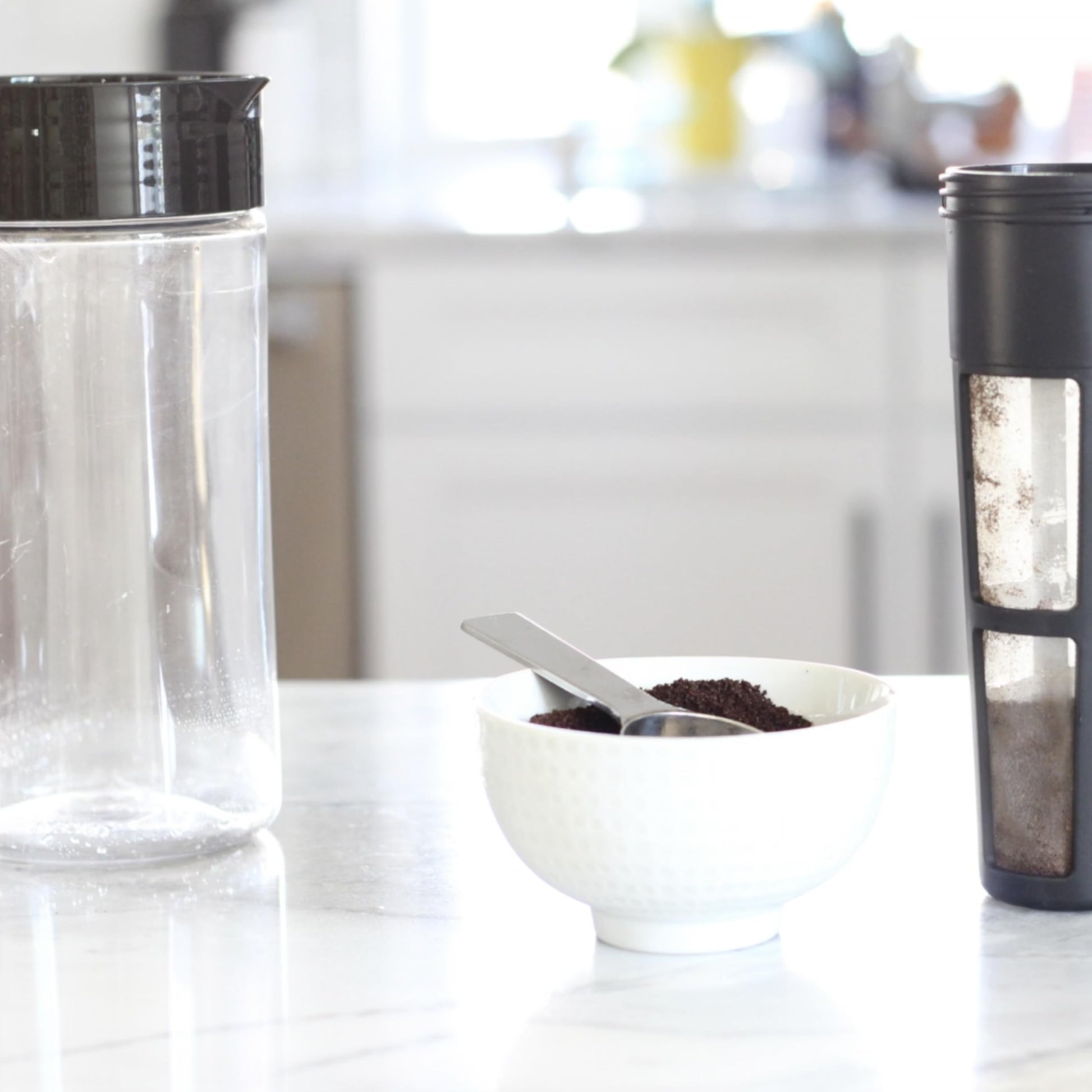 Takeya Glass Cold Brew Coffee Maker for Iced Coffee, Airtight Pitcher, Premium Quality, 2 Quart