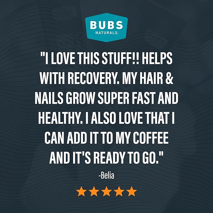 BUBS Naturals Unflavored Collagen Peptides Powder - Best Proteins for Joints & Skin - Pasture
