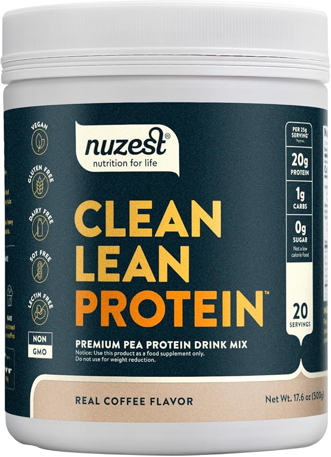 Nuzest - Pea Protein Powder - Clean Lean Protein, Premium Vegan Plant Based Protein Powder, Dairy