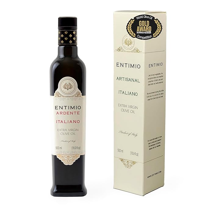 Entimio Ardente +600 mg/kg Polyphenol Rich Organic Extra Virgin Olive Oil, New 2024-2025 Early