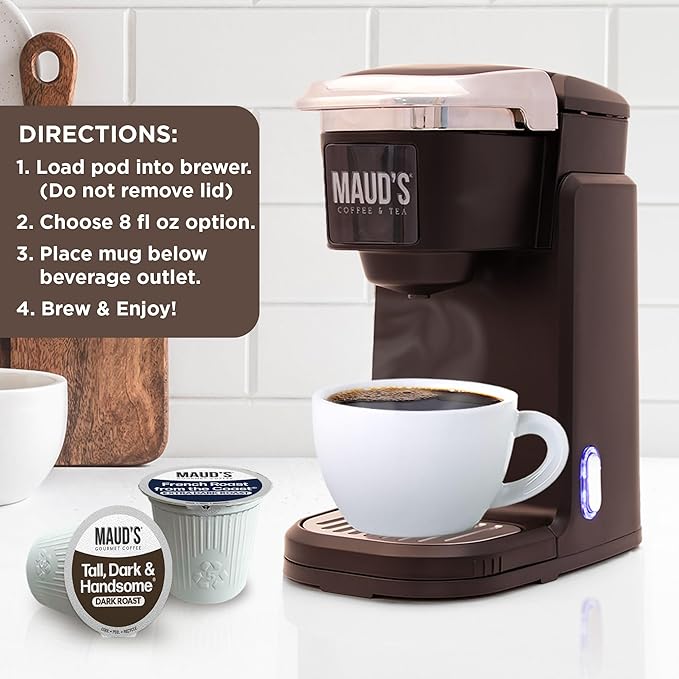 Maud's Dark Roast, French Roast & Espresso Coffee Pods Bundle, 54 ct, Recyclable Single Serve Pods