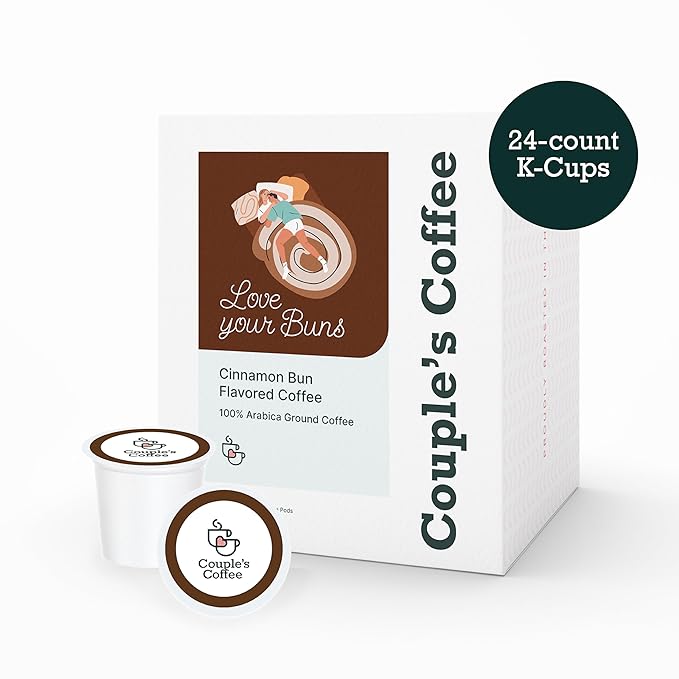 Couple's Coffee K-Cups | Cinnabon Flavored Coffee | Gives Back to Military Families | Love your