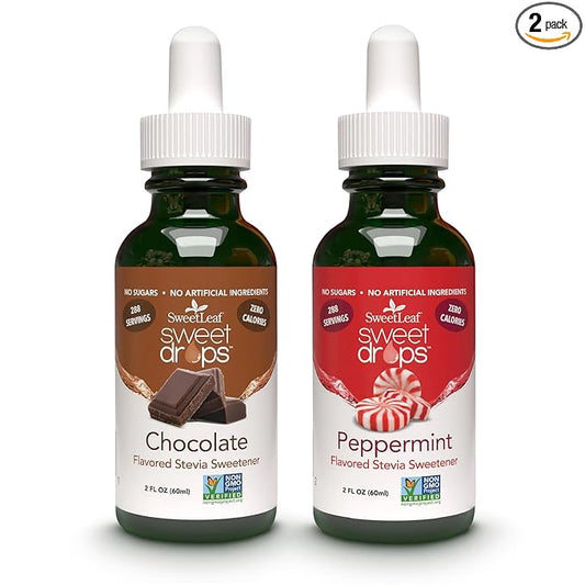 SweetLeaf Sweet Drops- Flavored Stevia Liquid Sweetener, Organic Stevia Extract, Zero Calorie
