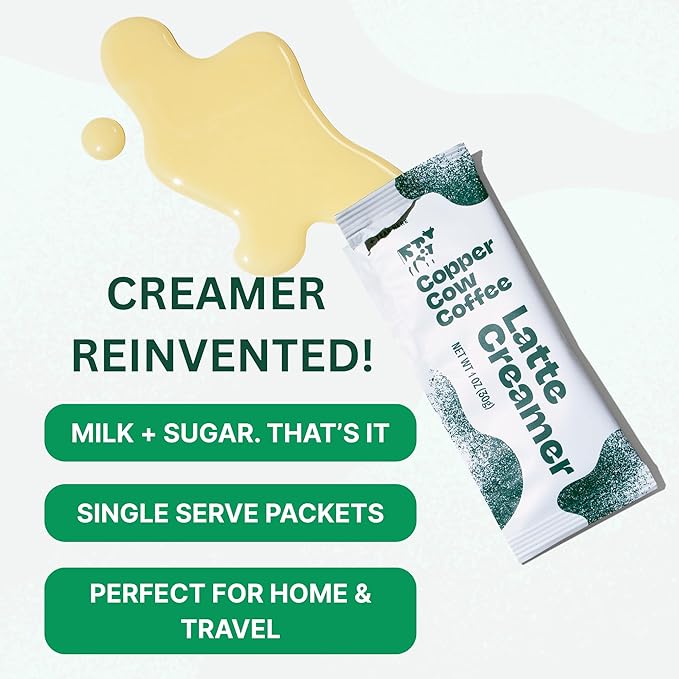 Copper Cow Coffee Sweetened Condensed Milk Coffee Creamer Singles (8 pack) | Vietnamese Inspired