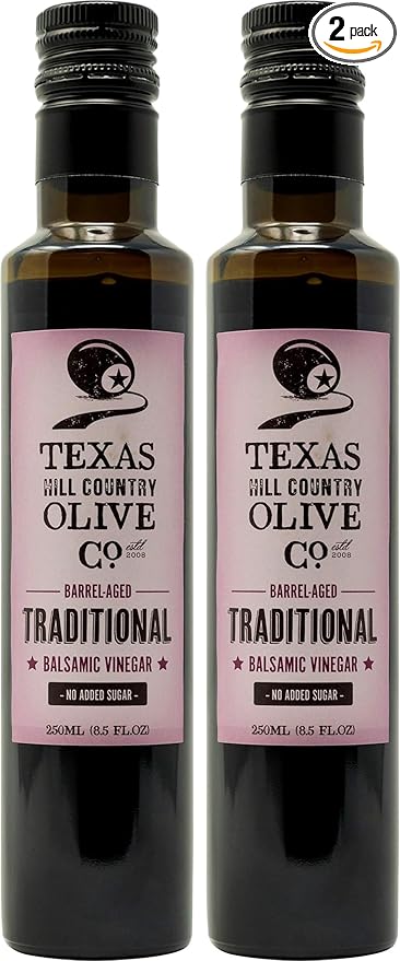 Traditional Balsamic Vinegar - Gourmet Barrel Aged Balsamic Vinegar - Great for Dressing Dipping