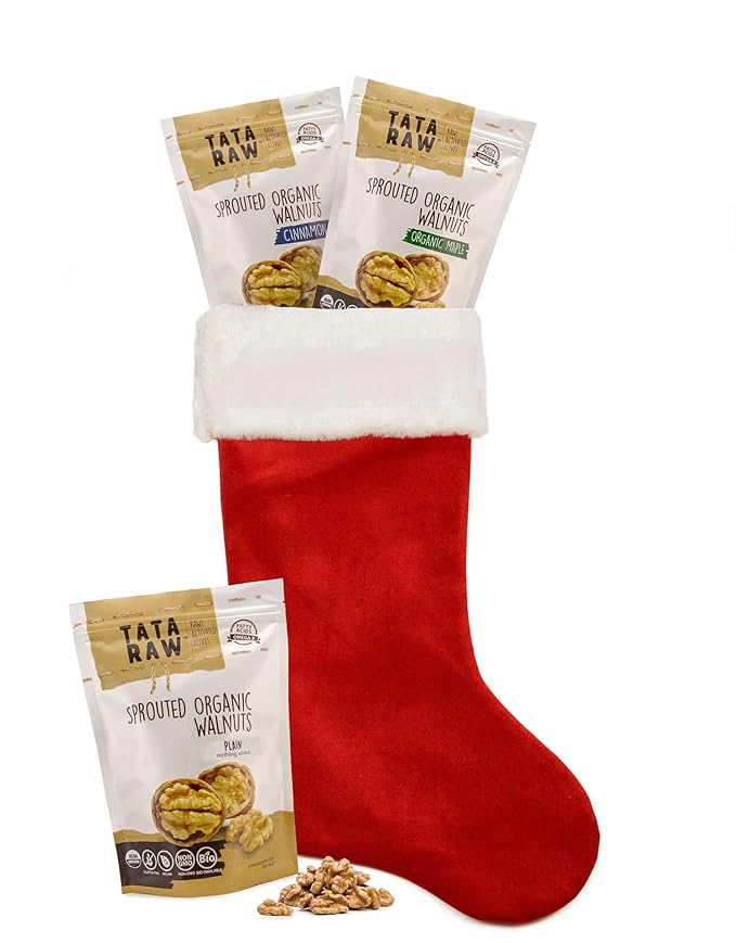 TATA RAW - Sprouted Organic Walnuts - PLAIN. Nothing Added - 10 lb