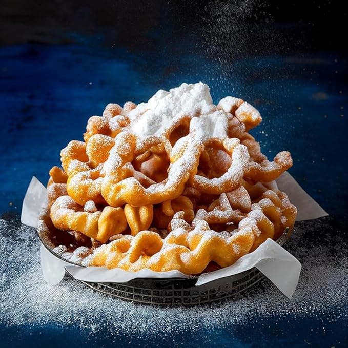 Flossie???Famous Funnel Cake Mix, 24 oz ??Resealable & Reusable Packaging, Make Authentic Carnival