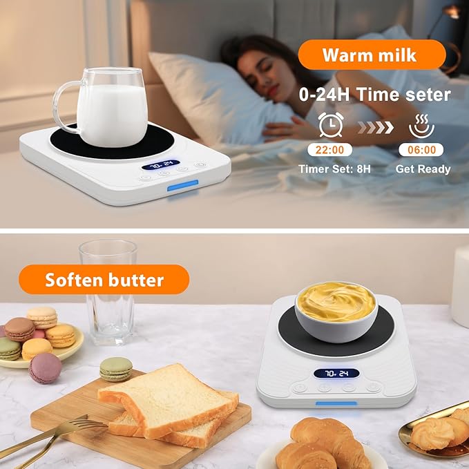 Sourdough Starter Warmer – Precise Thermostat (70-110°F), Intelligent Memory & 24H Timer Function