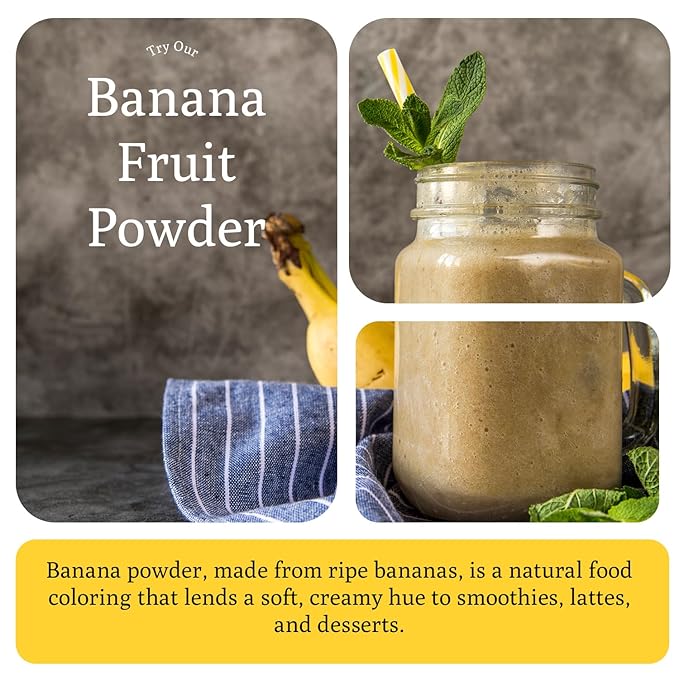 Ancient Roots Banana Powder - 100% Pure & Natural, Non-GMO, Gluten-Free, No Sugar Added, 10.5
