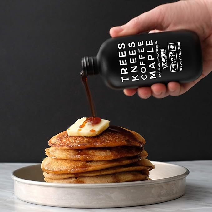Trees Knees Coffee Maple Syrup, Grade-A Organic Maple Syrup with a Bold Buzz from Coffee, Vegan