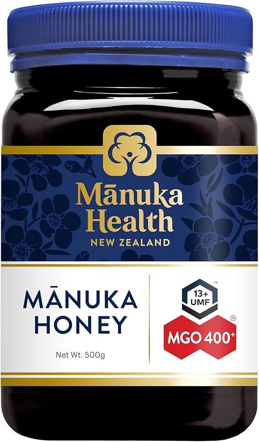Manuka Health UMF 13+/MGO 400+ Manuka Honey (500g/17.6oz), Superfood, Authentic Raw Honey from New