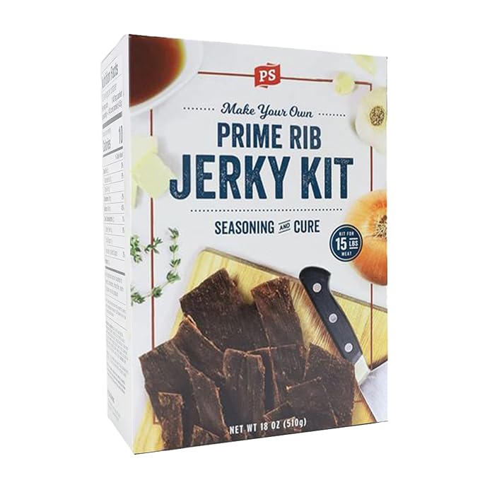 PS Seasoning Jerky Seasoning and Cure Kit (Buttery Prime Rib)- Award-Winning DIY Beef Jerky Making