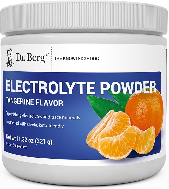 Dr. Berg Zero Sugar Hydration Keto Electrolyte Powder - Enhanced w/ 1000 mg of Potassium & Real