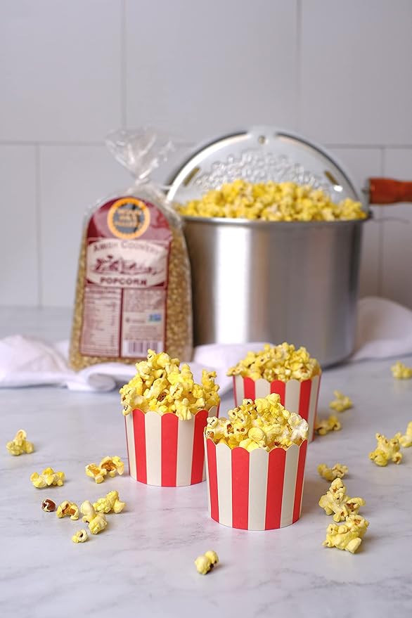 Amish Country Popcorn | 2 Lb Medium White Popcorn | Old Fashioned, Non-GMO and Gluten Free (2lb