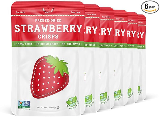 Nature’s Turn Freeze-Dried Strawberry Crisps – Healthy, Gluten-Free, Crispy & Delicious