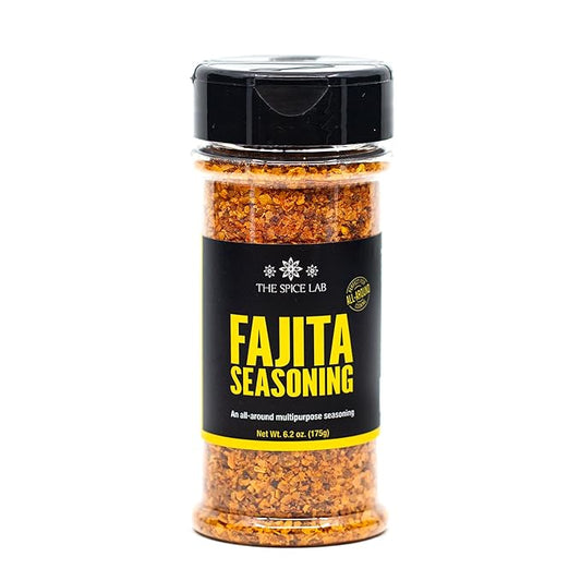 The Spice Lab Fajita Seasoning - Gluten Free Grilled Chicken & Carne Asada Seasoning - Great on