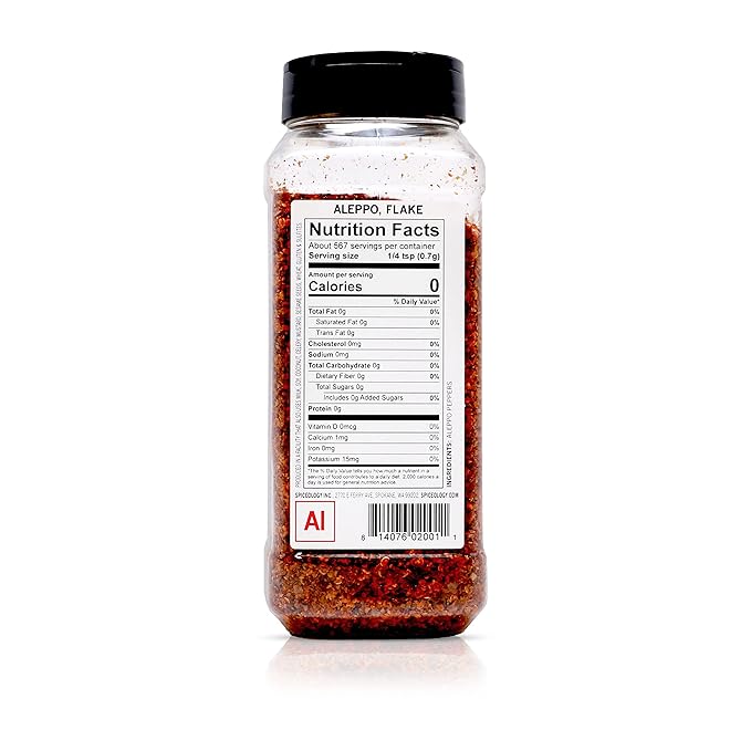 Spiceology - Aleppo Pepper Flakes - Dried Ground Aleppo Pepper - Chiles - Bulk Spices and
