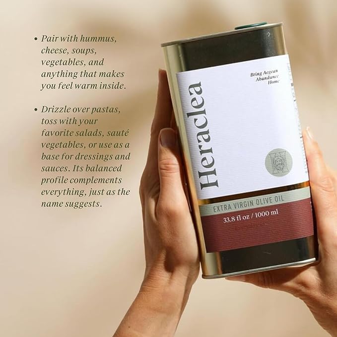 Heraclea - Everything Oil - Extra Virgin Olive Oil - Organic Olive Oil - Extra Virgin - Cold